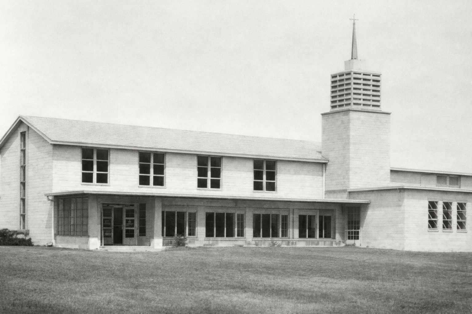 Historic photo of Blue River Bible Church building